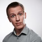 man in gray button up shirt